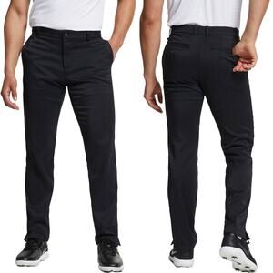 Nike Men's Flat Front Flex Golf Pants Black Size 35x30 Athletic Comfortable